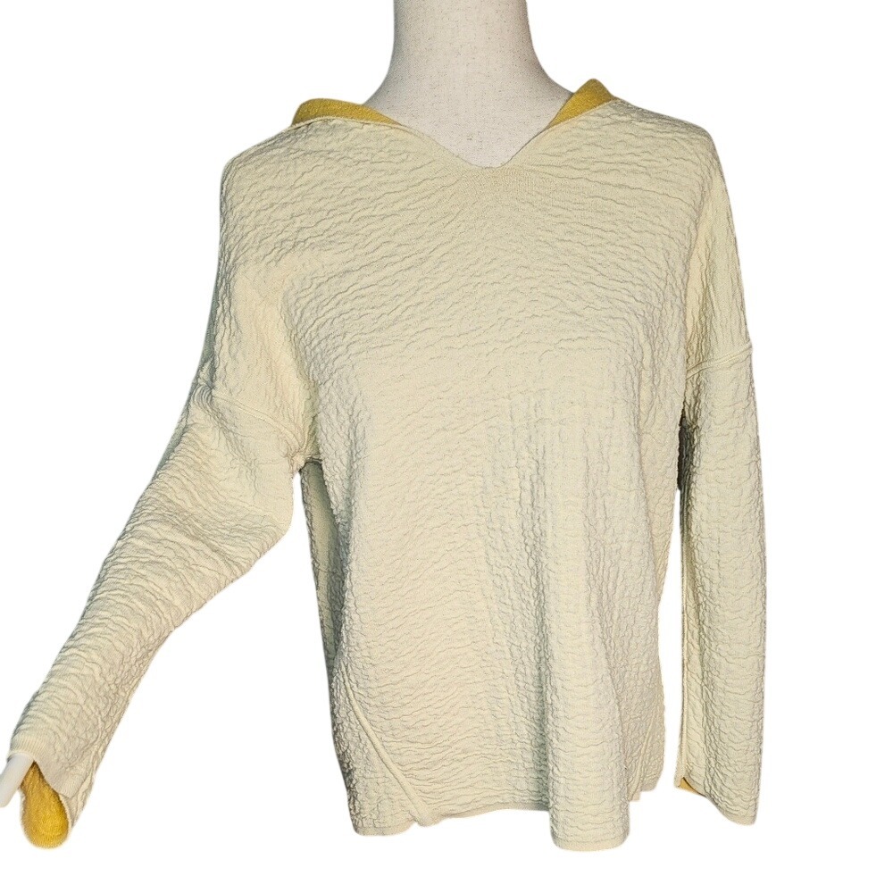 J JILL Reversable Hoodie Sweater Sweatshirt Size S